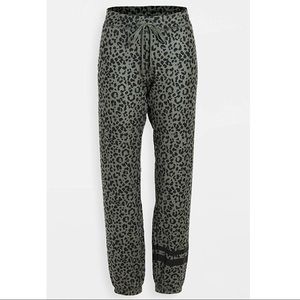 PJ Salvage Olive Leopard Joggers